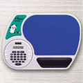 Oval Calculator Mouse Pad w/ Wrist Rest (9.45"x7.28")